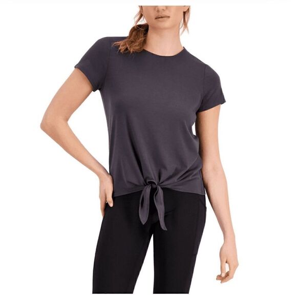 ID Ideology Women S Knot-Front T-Shirt, top
Charcoal X-Small - Picture 4 of 10